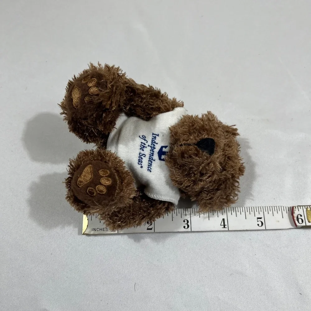 Royal Caribbean Plush Teddy Bear Small Brown Independence of the Seas Vintage